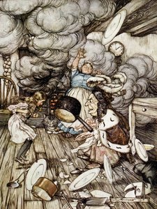 Nella cucina della Duchessa, illustrazione di 